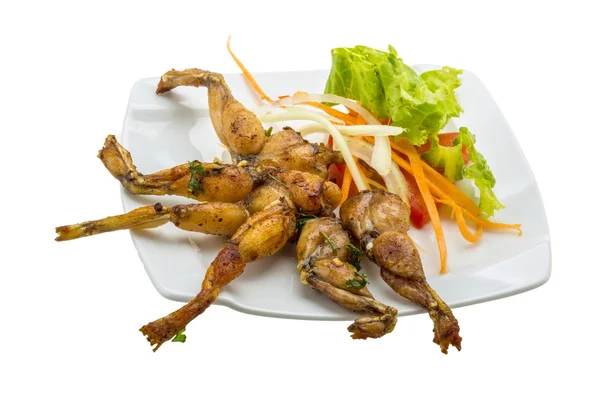 Grilled frog legs — Stock Photo, Image