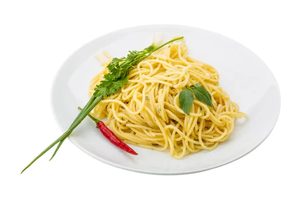 Pasta with four cheeses — Stock Photo, Image
