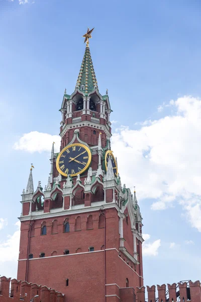 Spasskaya tower on Red Square — Stock Photo, Image