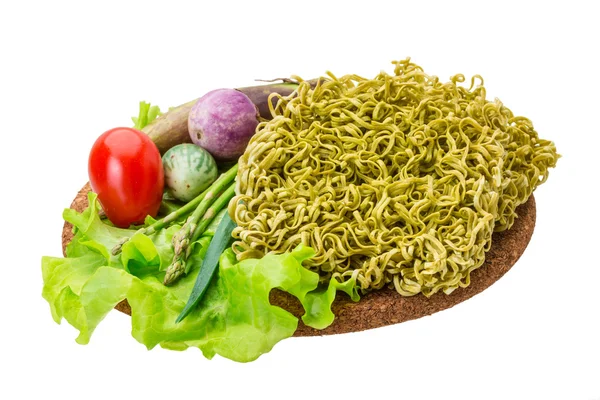 Fideos verdes crudos — Foto de Stock