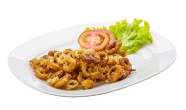 Kızarmış kalamar halkaları