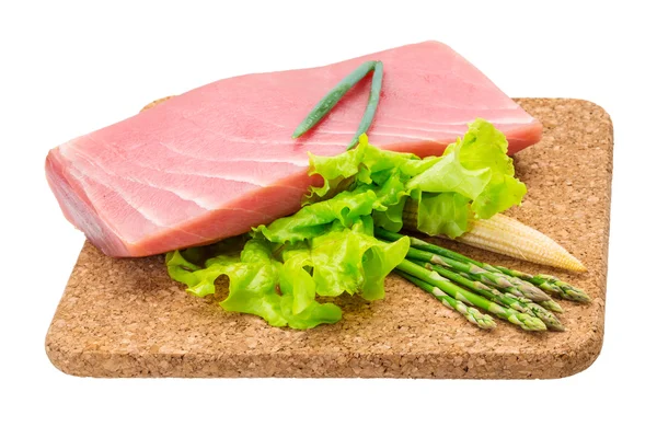 Filete crudo de atún — Foto de Stock