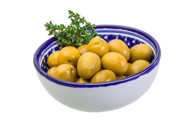 Green gigant olives — Stock Photo, Image