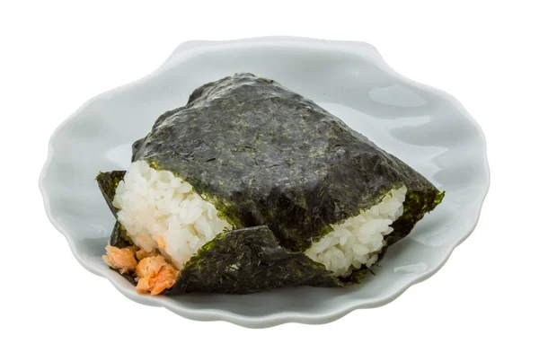 Giappone palla di riso con salmone — Foto Stock