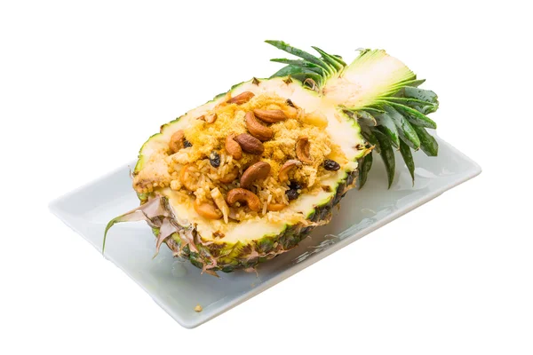 Deniz ürünleri ile ananas salatası — Stok fotoğraf