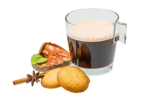 Biscotti olandesi con caffè — Foto Stock