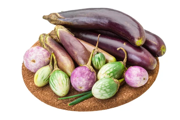 Aziatische aubergine assortie — Stockfoto