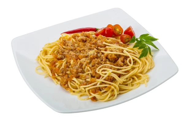 Bolognese spaghetti — Stock Photo, Image