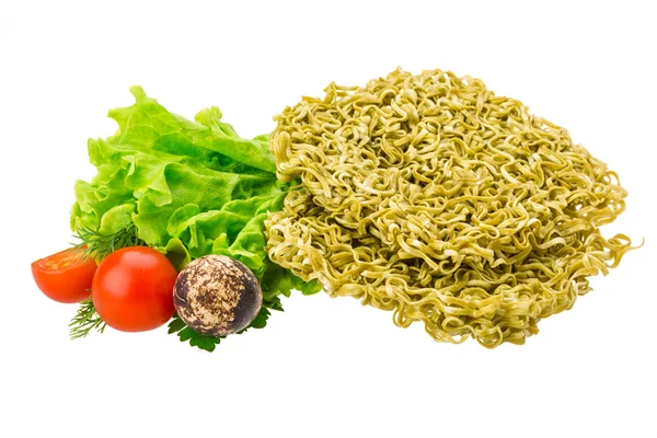 Raw egg noodles — Stock Photo, Image