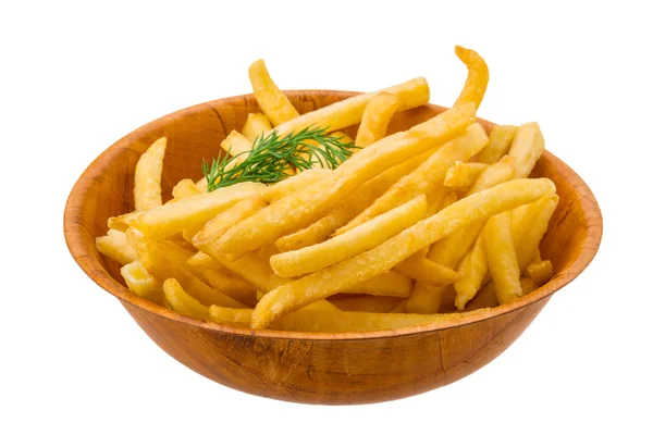 French fries on white background — Stock Photo, Image