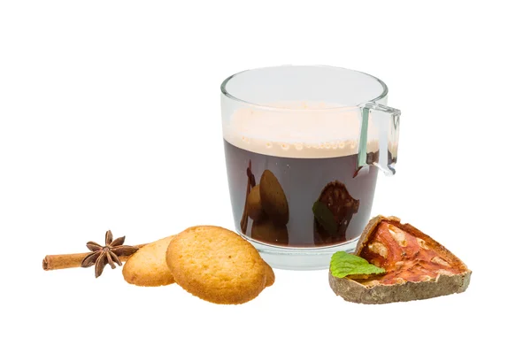 Biscotti olandesi con caffè — Foto Stock