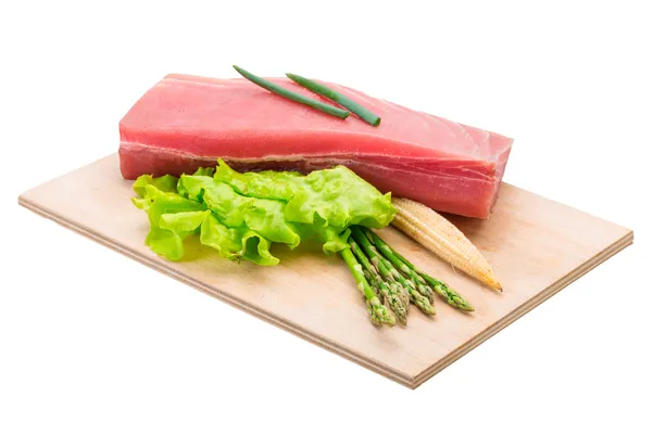 Thunfisch-Roh-Steak — Stockfoto