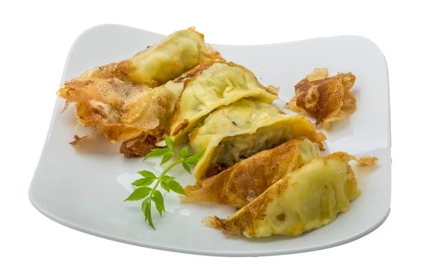 Japonsko knedlíky - gyoza — Stock fotografie