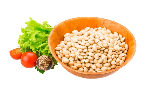 White raw beans — Stock Photo, Image