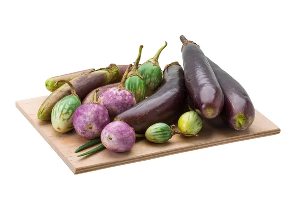 Aziatische aubergine assortie — Stockfoto