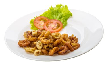 Kızarmış kalamar halkaları