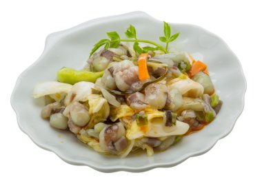 ham ahtapot salatası