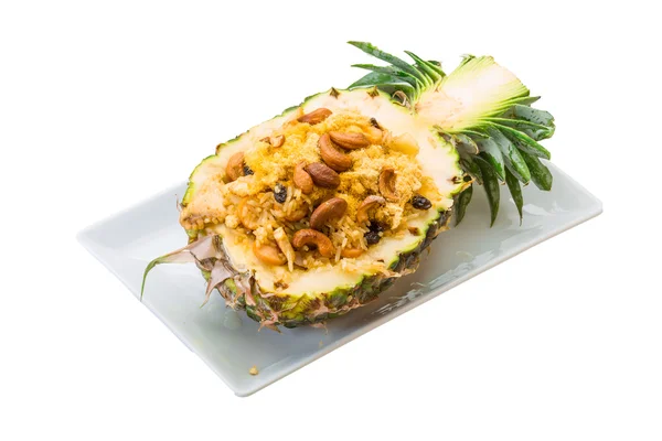 Deniz ürünleri ile ananas salatası — Stok fotoğraf