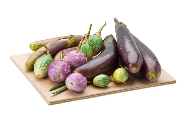 Aziatische aubergine assortie — Stockfoto