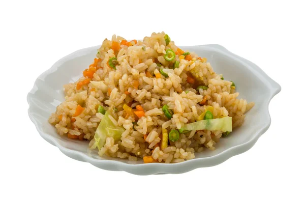 Vegetarian fried rice — Stock Photo, Image