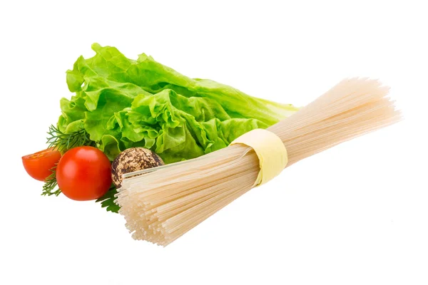 Raw rice noodles — Stock Photo, Image