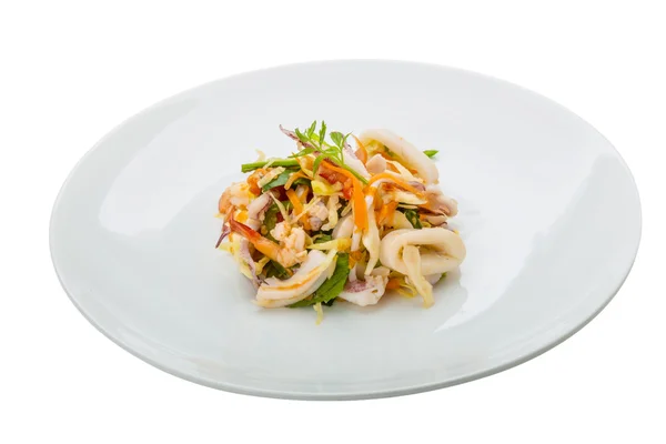 Asiatiska seafood sallad — Stockfoto