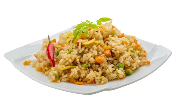 Vegetarian fried rice — Stock Photo, Image