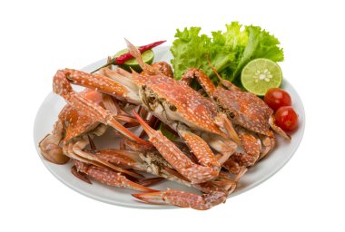 Boiled blue crab clipart