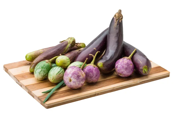 Aziatische aubergine assortie — Stockfoto