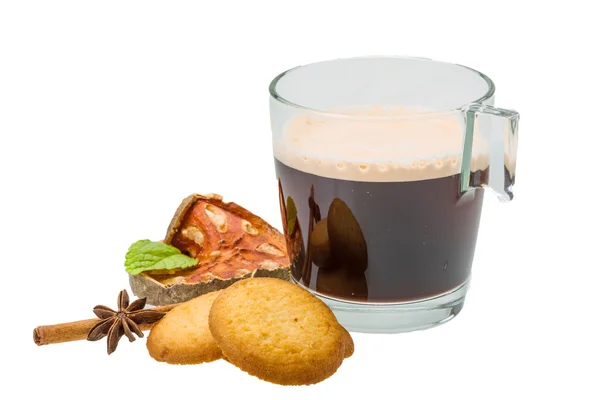 Biscotti olandesi con caffè — Foto Stock