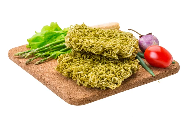 Fideos verdes crudos —  Fotos de Stock