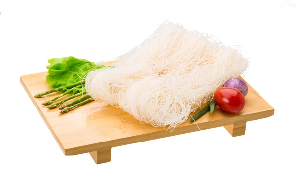 Raw rice noodles — Stock Photo, Image