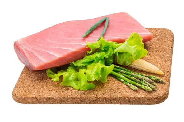 Filete crudo de atún — Foto de Stock