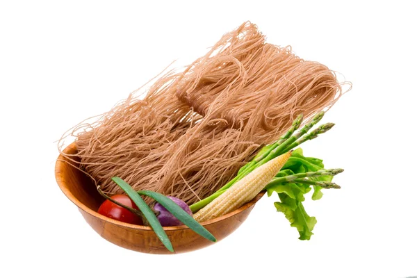 Raw rice noodles — Stock Photo, Image