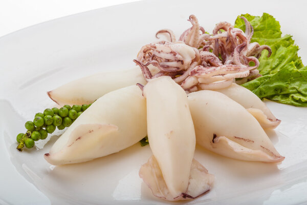 Boiled squid
