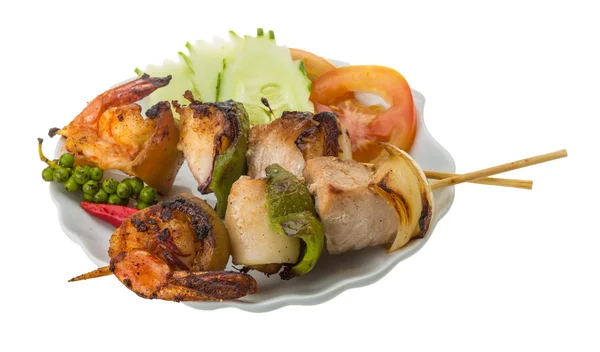 Barbecue aux fruits de mer — Photo