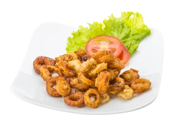 Fried squid rings — Stock Photo, Image