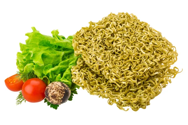 Raw egg noodles — Stock Photo, Image