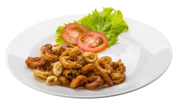 Fried squid rings — Stock Photo, Image