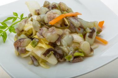 ham ahtapot salatası