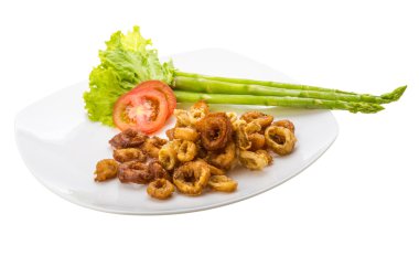 Kızarmış kalamar halkaları