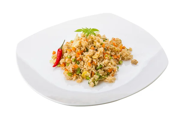 Vegetarian fried rice — Stock Photo, Image