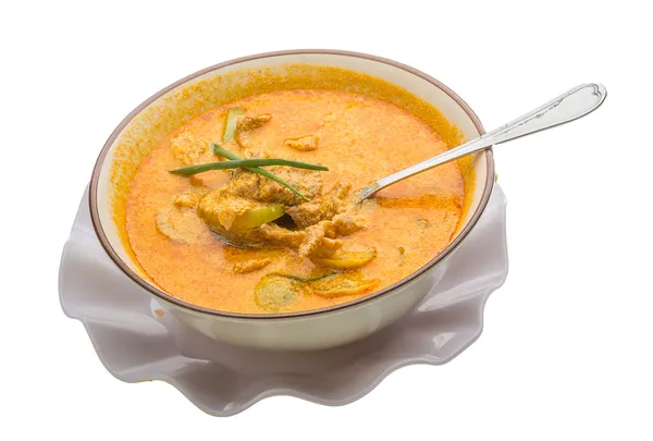 Rode curry met varkensvlees — Stockfoto