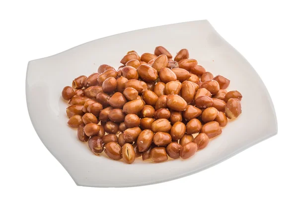Fried peanuts heap — Stock Photo, Image