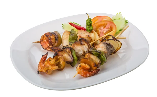 Barbecue aux fruits de mer — Photo