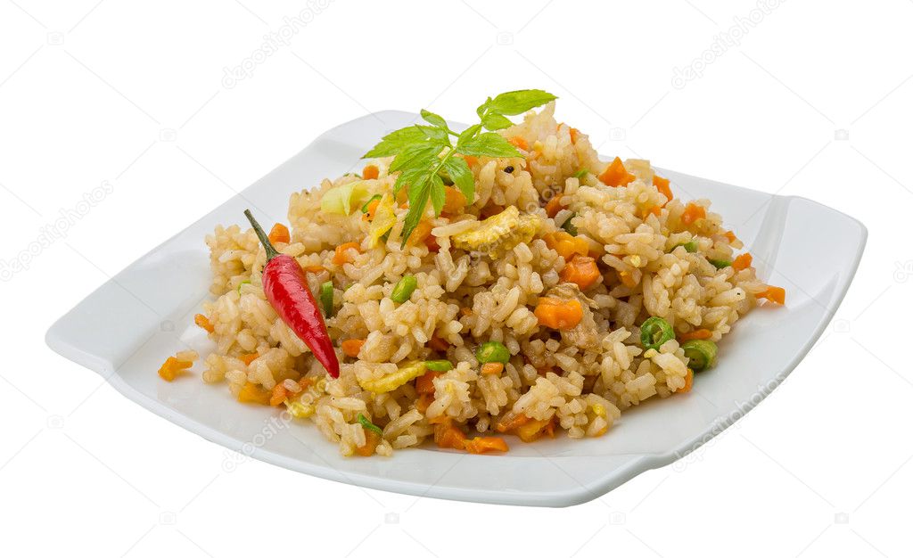 Vegetarian fried rice Stock Photo by ©AndreySt 47877325
