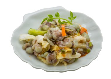ham ahtapot salatası
