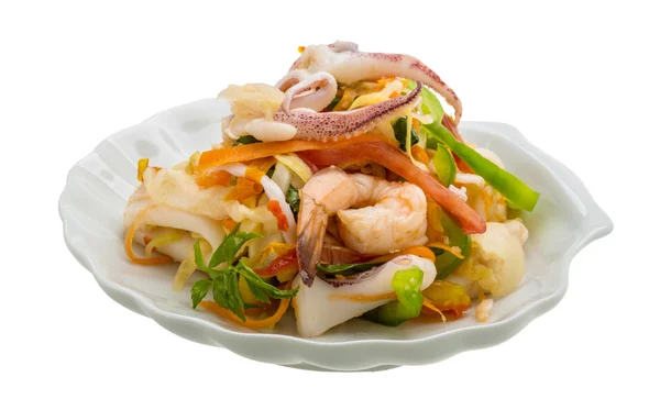 Asian seafood salad — Stock Photo, Image