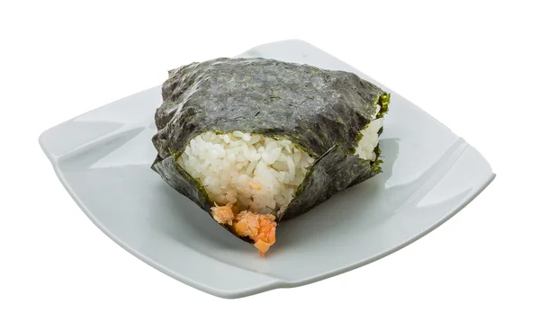 Palla di riso con salmone — Foto Stock
