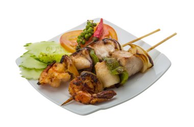 Deniz ürünleri Barbekü